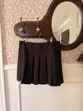 Black Pleated Skort